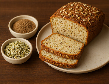 Хліб з клітковиною коноплі рецепт-хлеб с клетчаткой